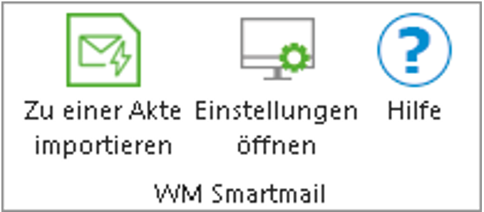Die WM-Smartmail-Buttons in MS Outlook