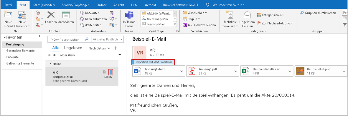 MS Outlook: Markierungen an importierten E-Mails