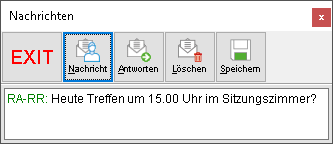 Das Fenster "Nachrichten"