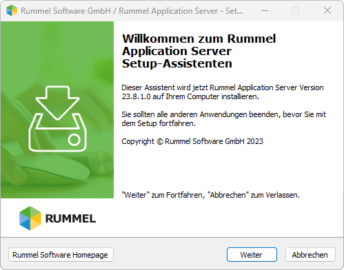 Rummel Application Server Setup