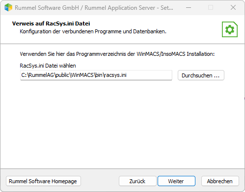 Rummel Application Server Setup