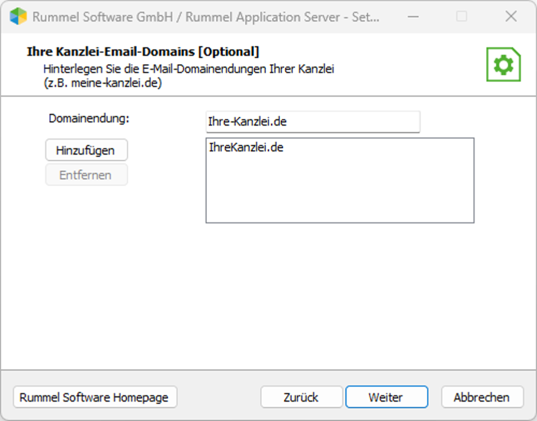 Rummel Application Server Setup