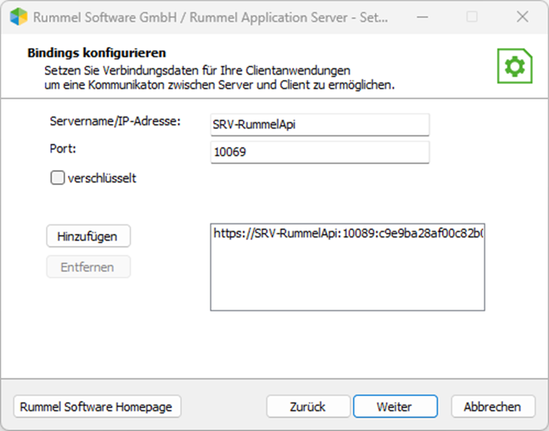Rummel Application Server Setup