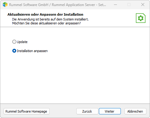 Rummel Application Server Setup