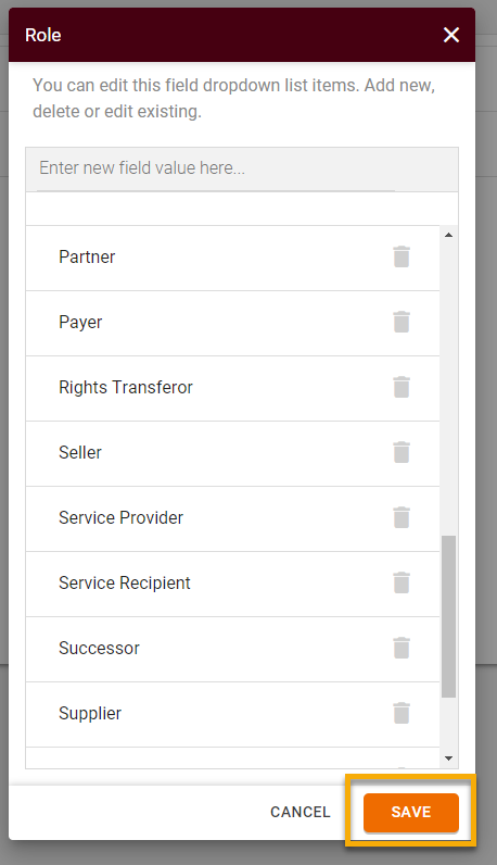 How to Manage Contracts Dropdown Lists6