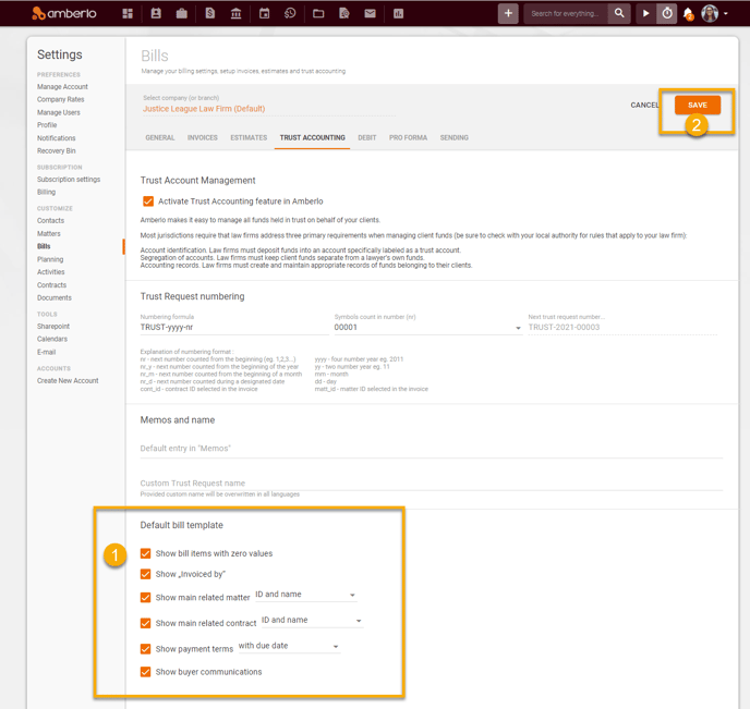 Trust Accounting Settings6