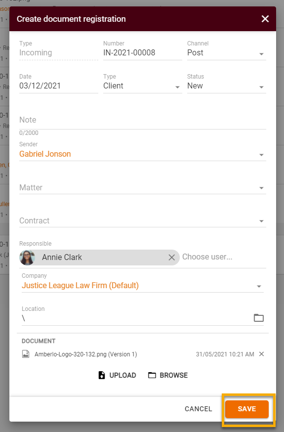 Create a Copy of the Document Registry2