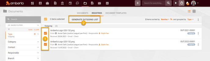 How to Generate the Outgoing List1