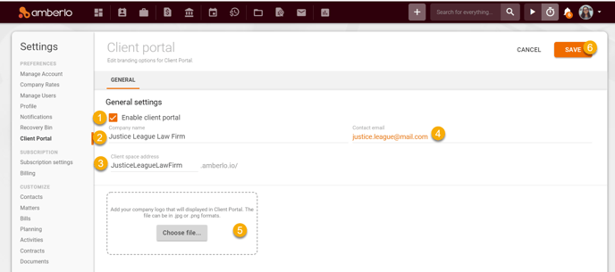 How to connect and use Client Portal feature in Amberlo 2
