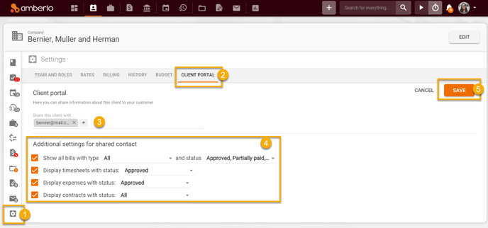 How to connect and use Client Portal feature in Amberlo 3