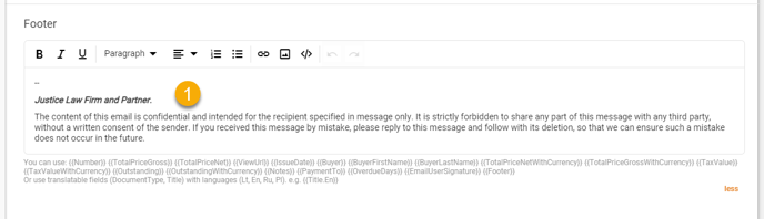 Bills Sending Settings9