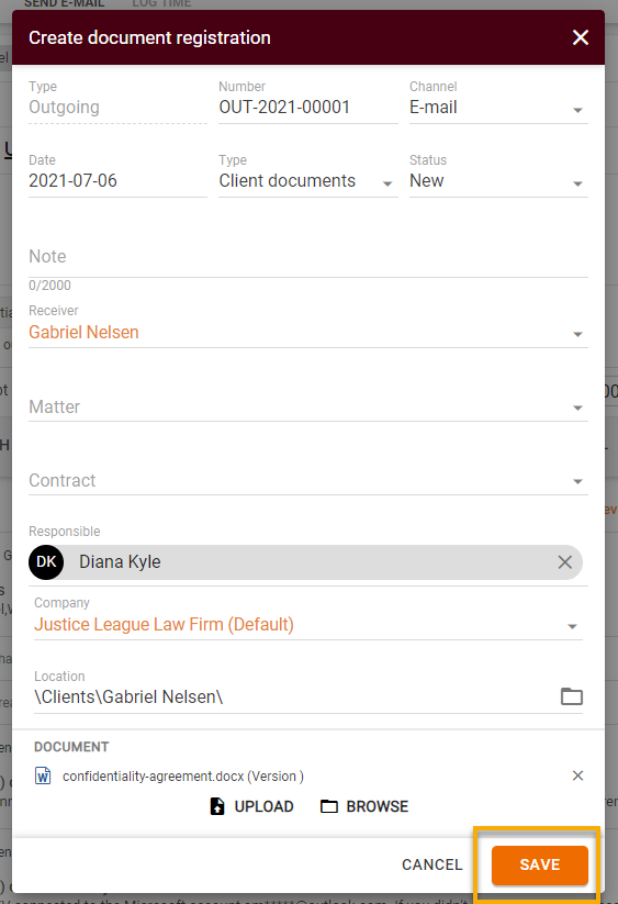 Correspondence module12