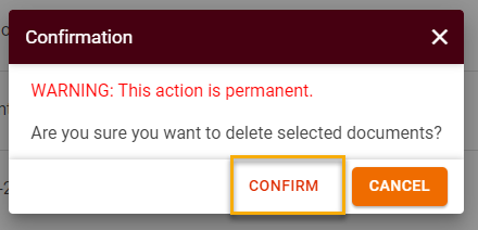 How to use bulk actions in Documents module9