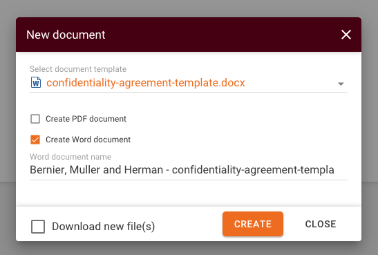 Generate a Document Using My Template4