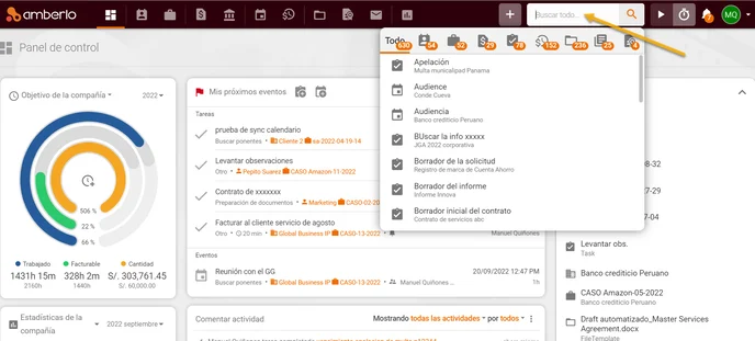 La Búsqueda global