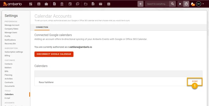 Google Calendar. How to connect4