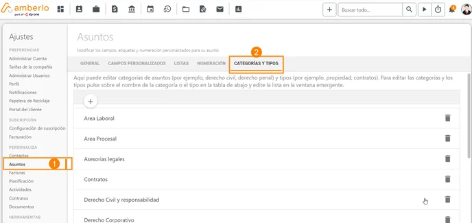 Cómo Añadir, Eliminar o Editar Categorías y Tipos de Asuntos_1