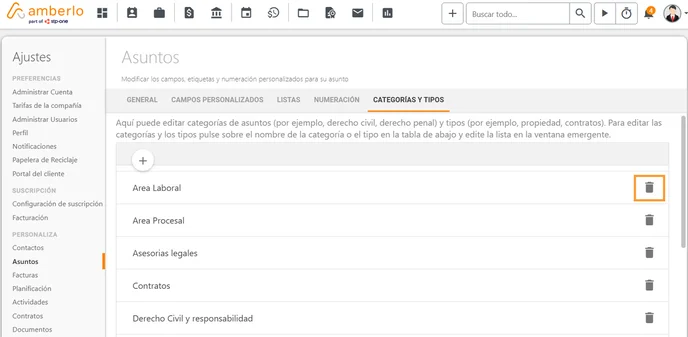 Cómo Añadir, Eliminar o Editar Categorías y Tipos de Asuntos_4