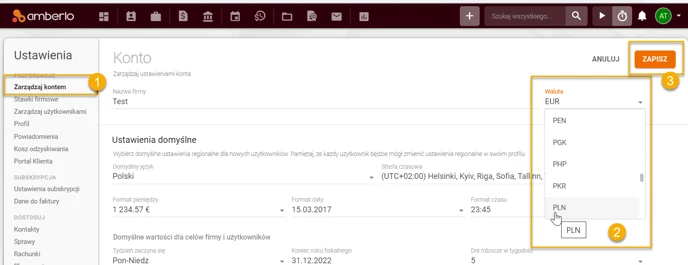 Account currency PL_1