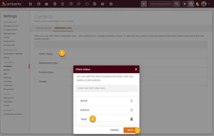 How to Manage Contacts Dropdown Lists4-1