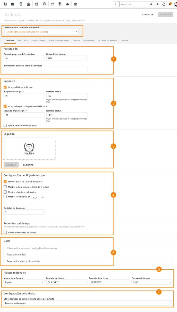 Cómo configurar los Ajustes Generales de Facturación_2