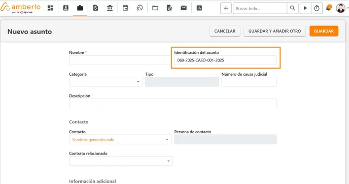 Cómo configurar los Ajustes de Numeración de Asuntos_2