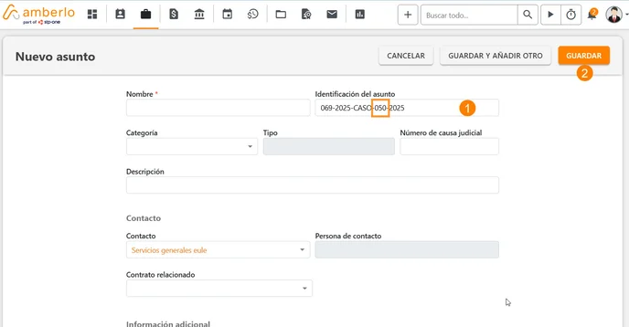 Cómo configurar los Ajustes de Numeración de Asuntos_3