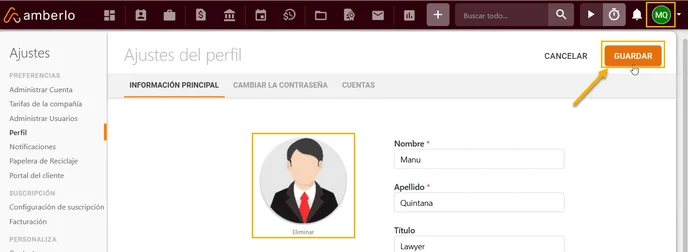 Cómo configurar o cambiar Mi foto de Perfil 2
