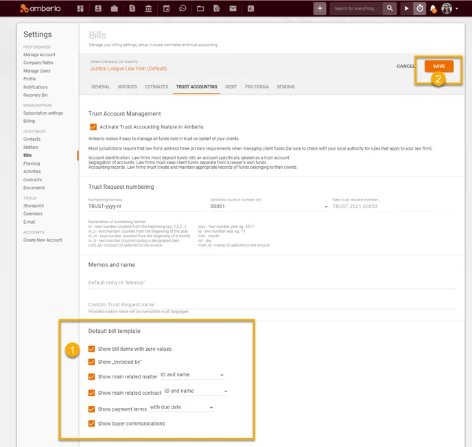 Trust Accounting Settings6