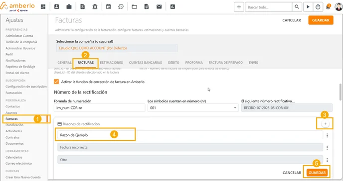 Cómo agregar, editar o eliminar motivos de corrección_1