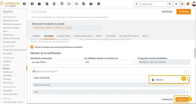 Cómo agregar, editar o eliminar motivos de corrección_2