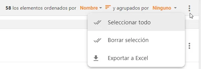 Anatomía del módulo de Contactos3