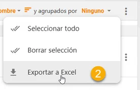 Puedo exportar Contactos a Excel2