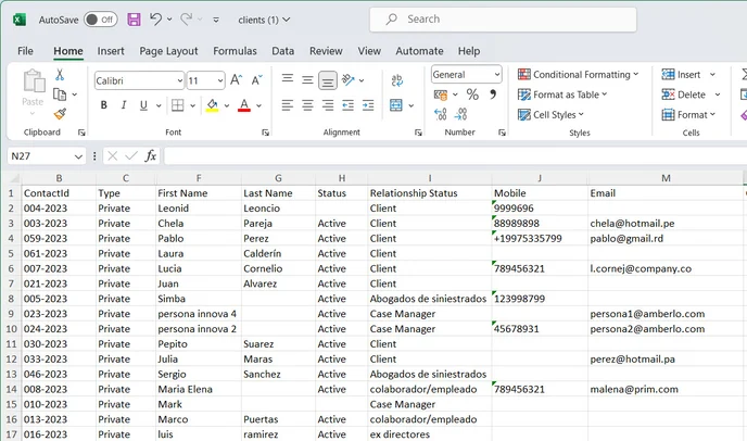 Puedo exportar Contactos a Excel3