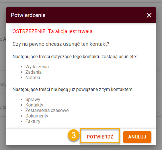 Usun Potwierdz