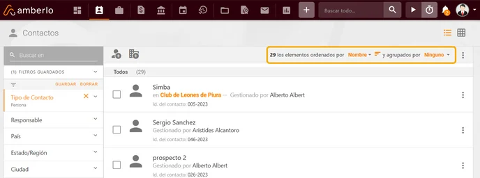 Cómo Ordenar y Agrupar Contactos1