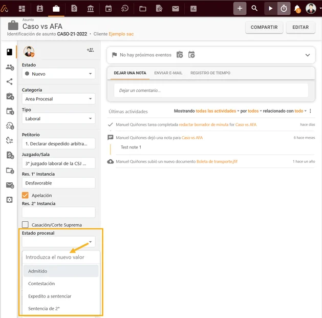 Puedo añadir un nuevo valorelemento directamente en el Campo Personalizado_2