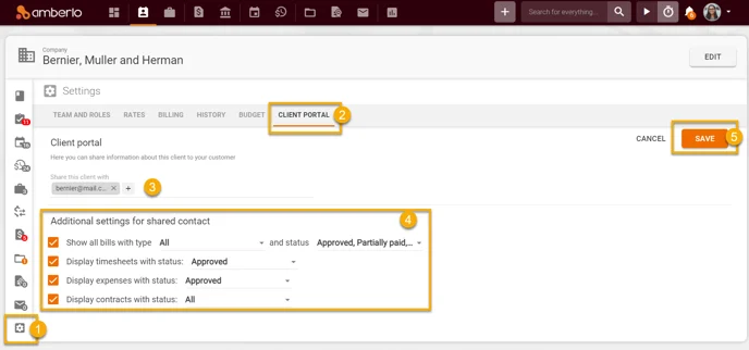How to connect and use Client Portal feature in Amberlo 3