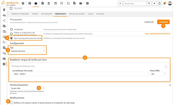 Cómo configurar y usar Presupuestos de Volumen de Horas_2