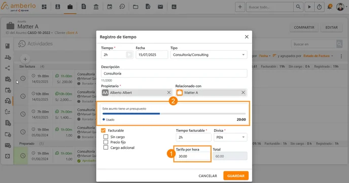 Cómo configurar y usar Presupuestos de Volumen de Horas_7