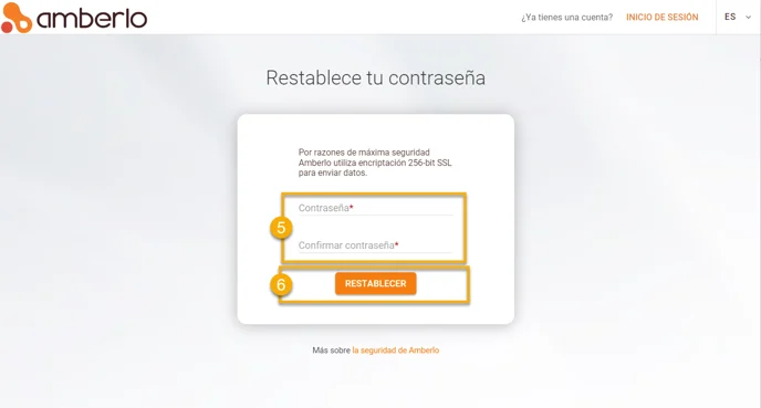 nueva contrasena