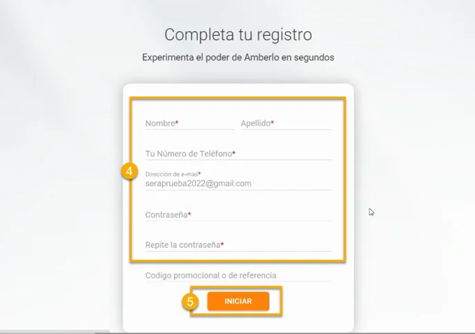 Completa tu registro