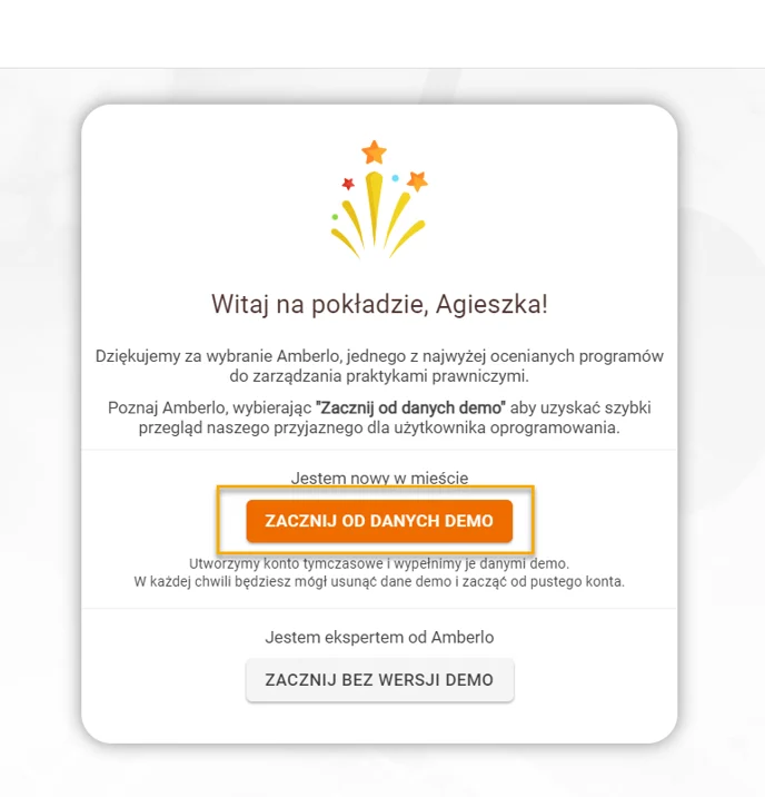 Zacznij od danych Demo