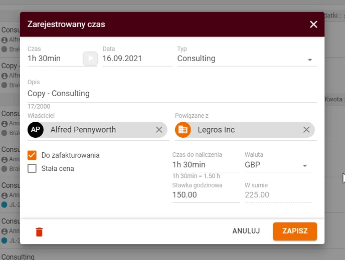 Dublicate timesheets PL_4