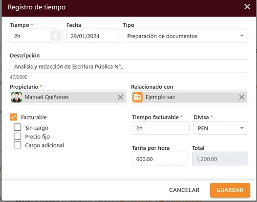 Cómo registrar tiempos en un Contacto_3