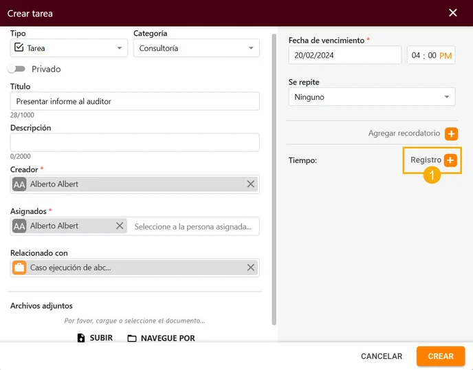 Cómo Registrar el Tiempo de una Tarea o Evento_1