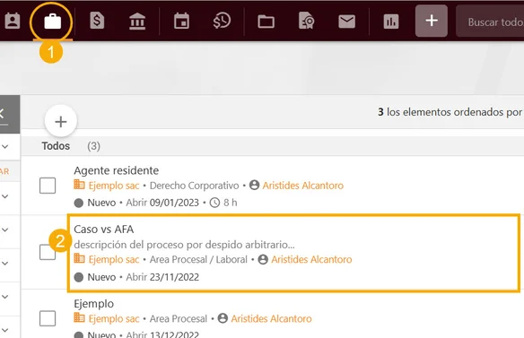 Cómo registrar tiempos en un Asunto_1
