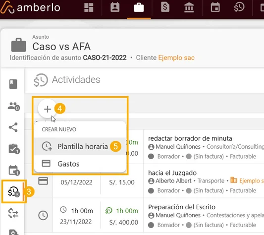 Cómo registrar tiempos en un Asunto_2