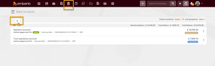 Create Bank Account 1