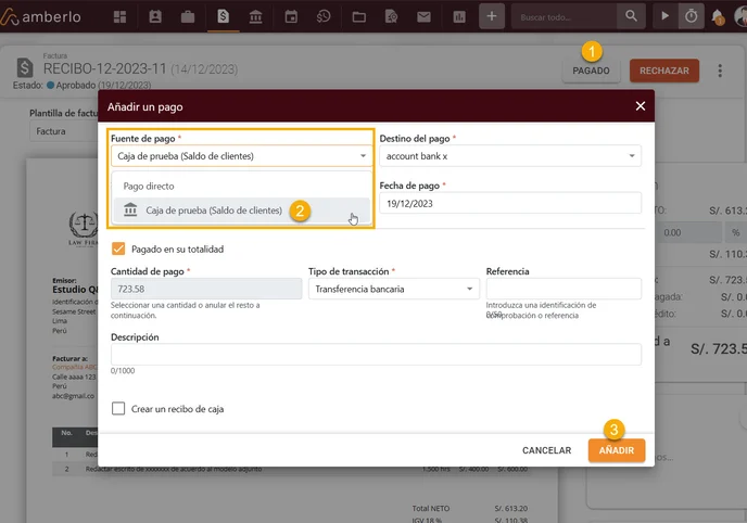 Cómo utilizar la función de Caja Registradora8